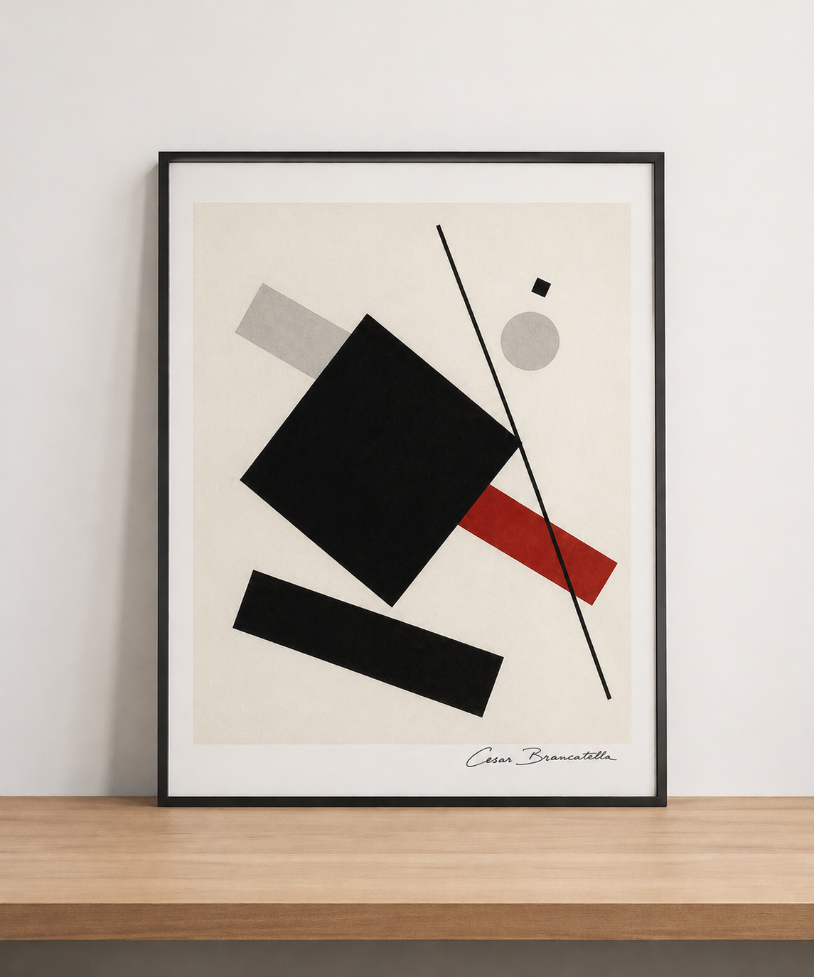 Abstract geometry on a minimalist surface