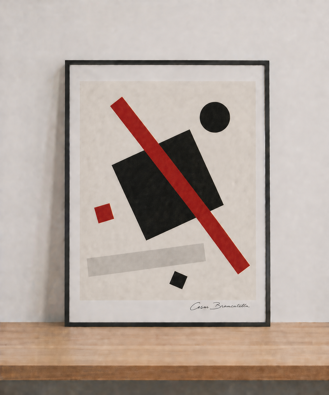 Abstract harmony in minimalist decor