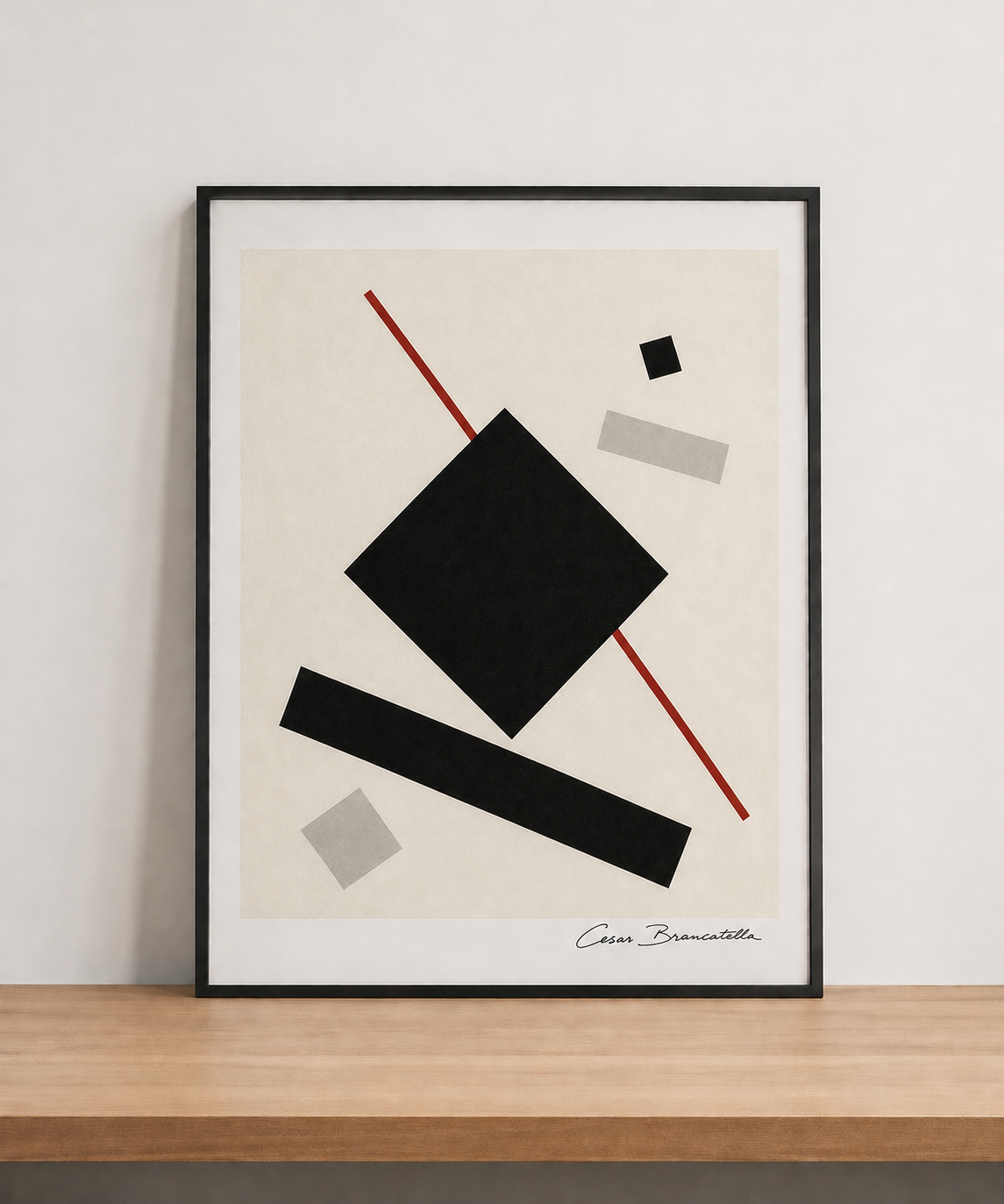 Geometric abstraction on minimalist display